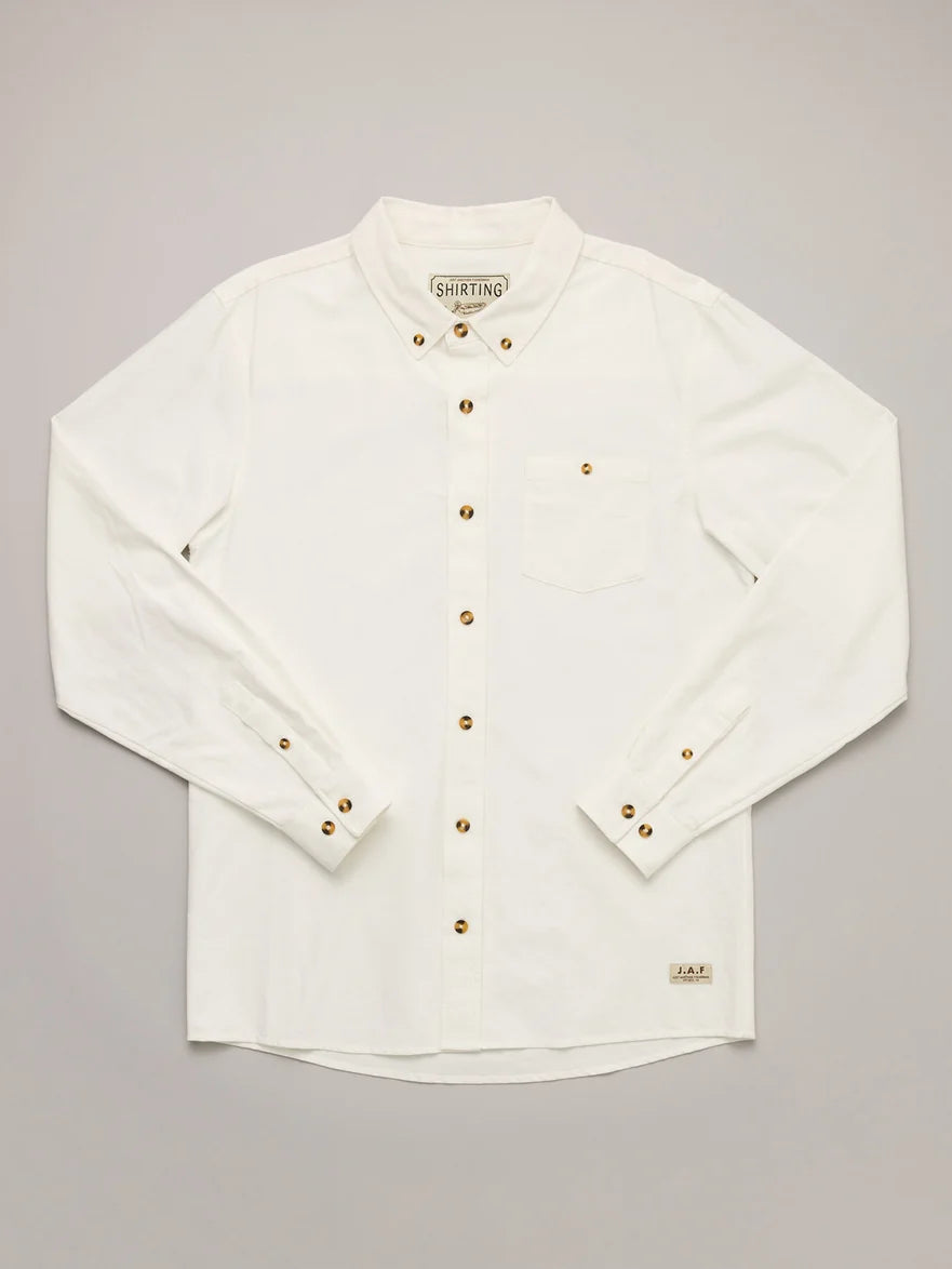 JUST ANOTHER FISHERMAN - ANCHORAGE SHIRT - WHITE