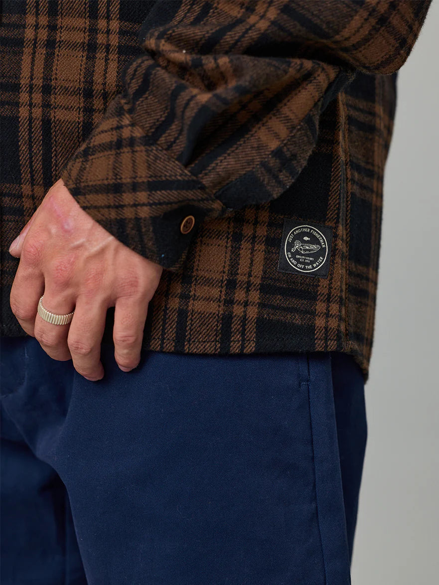Just Another Fisherman - Boatyard Shirt - Brown Check