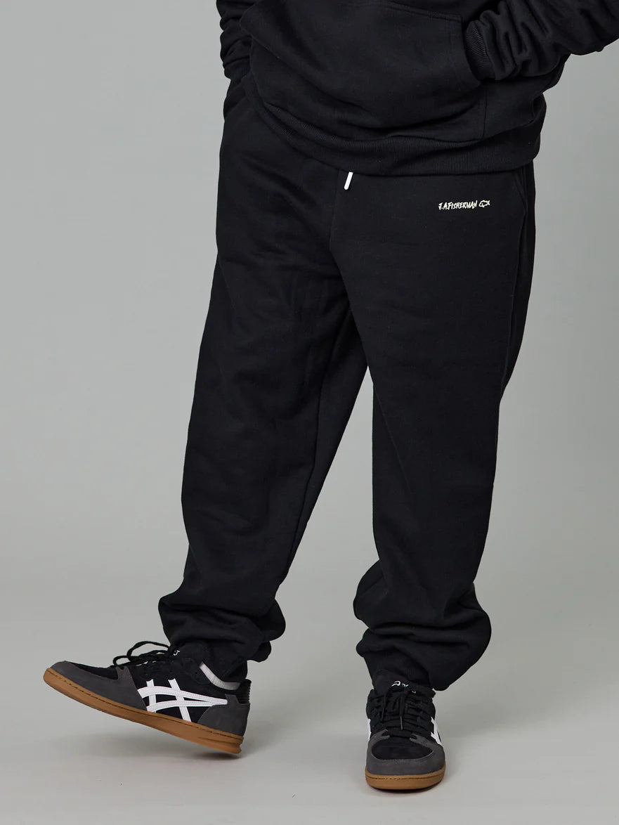 Just Another Fisherman - Stewart Trackpants - Black