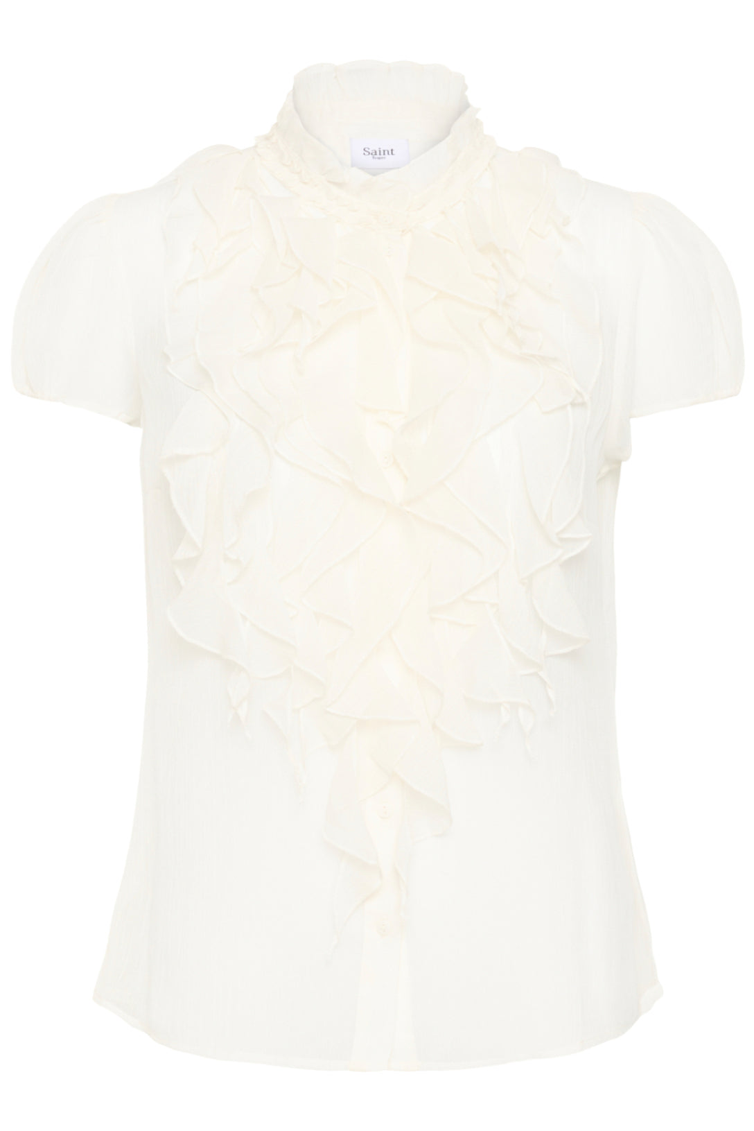 SAINT TROPEZ - LIJIA CRINKLE SHIRT - ICE