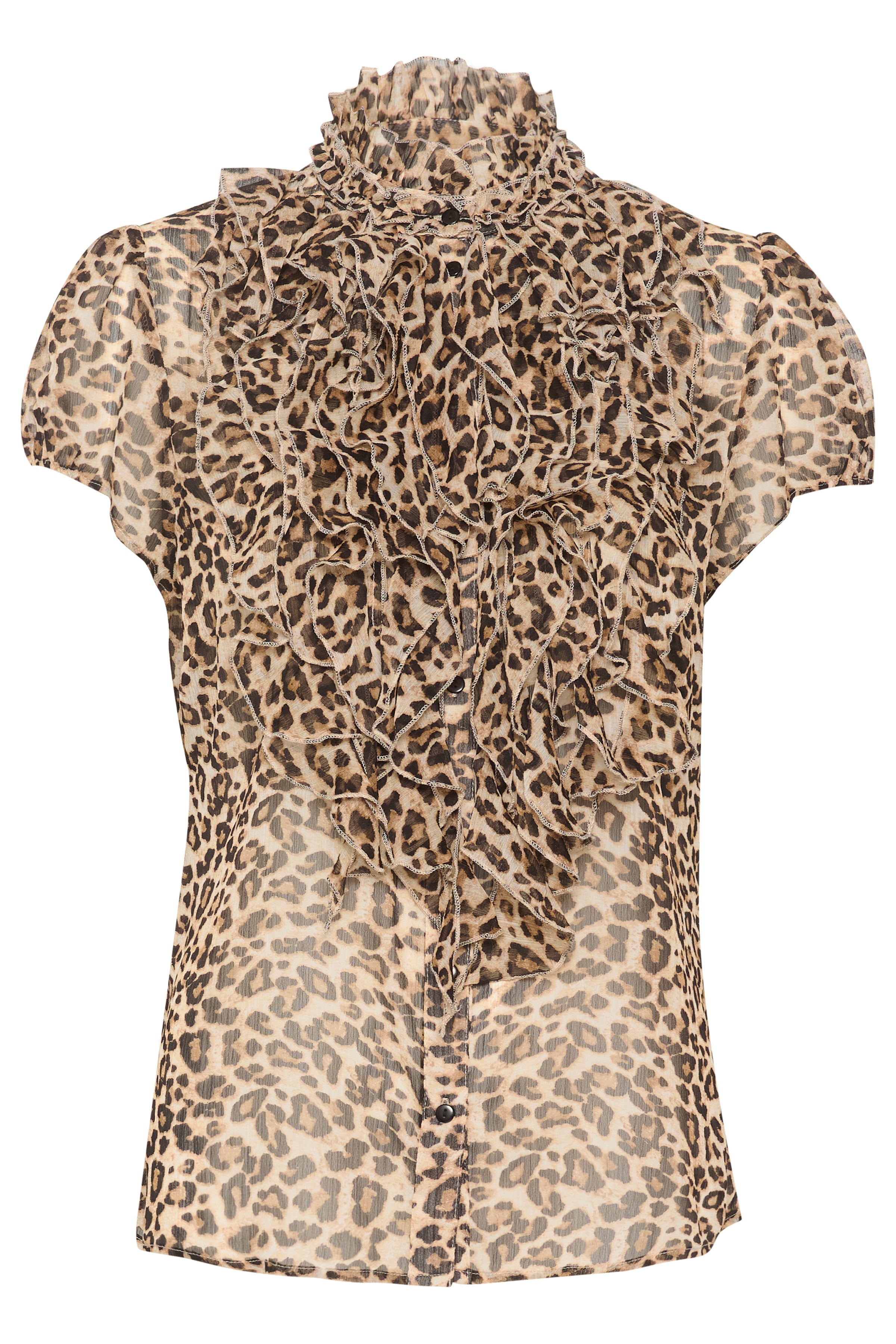 St Tropez - Lilja Shirt - Leopard
