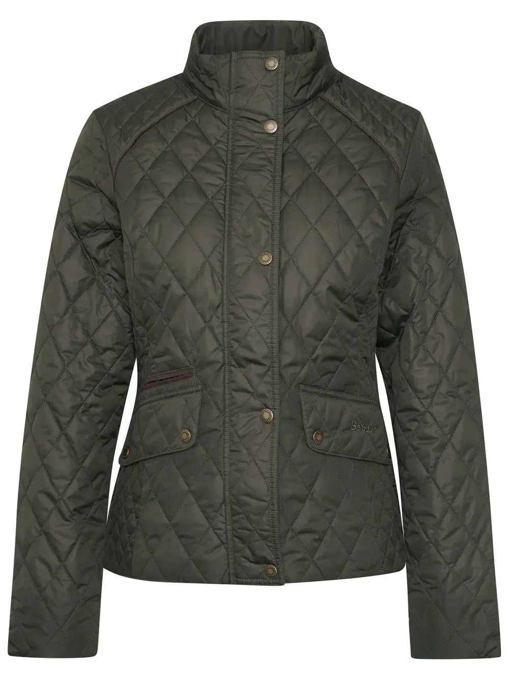 Barbour - Crawford Cavalry Quilted Jacket - Olive/Ancient Tartan