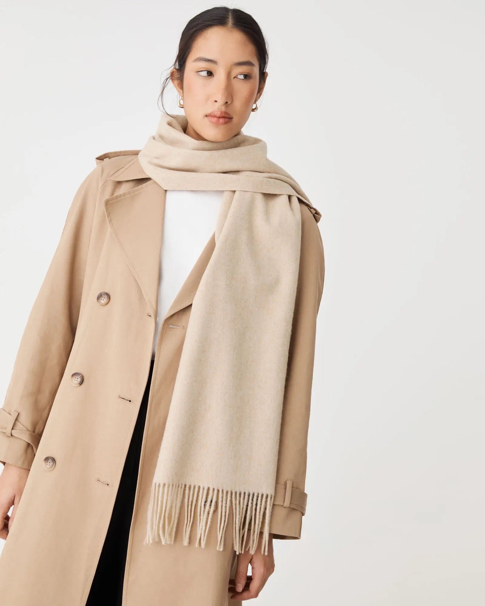 Forcast - Paloma Wool Blend Scarf - Oatmeal