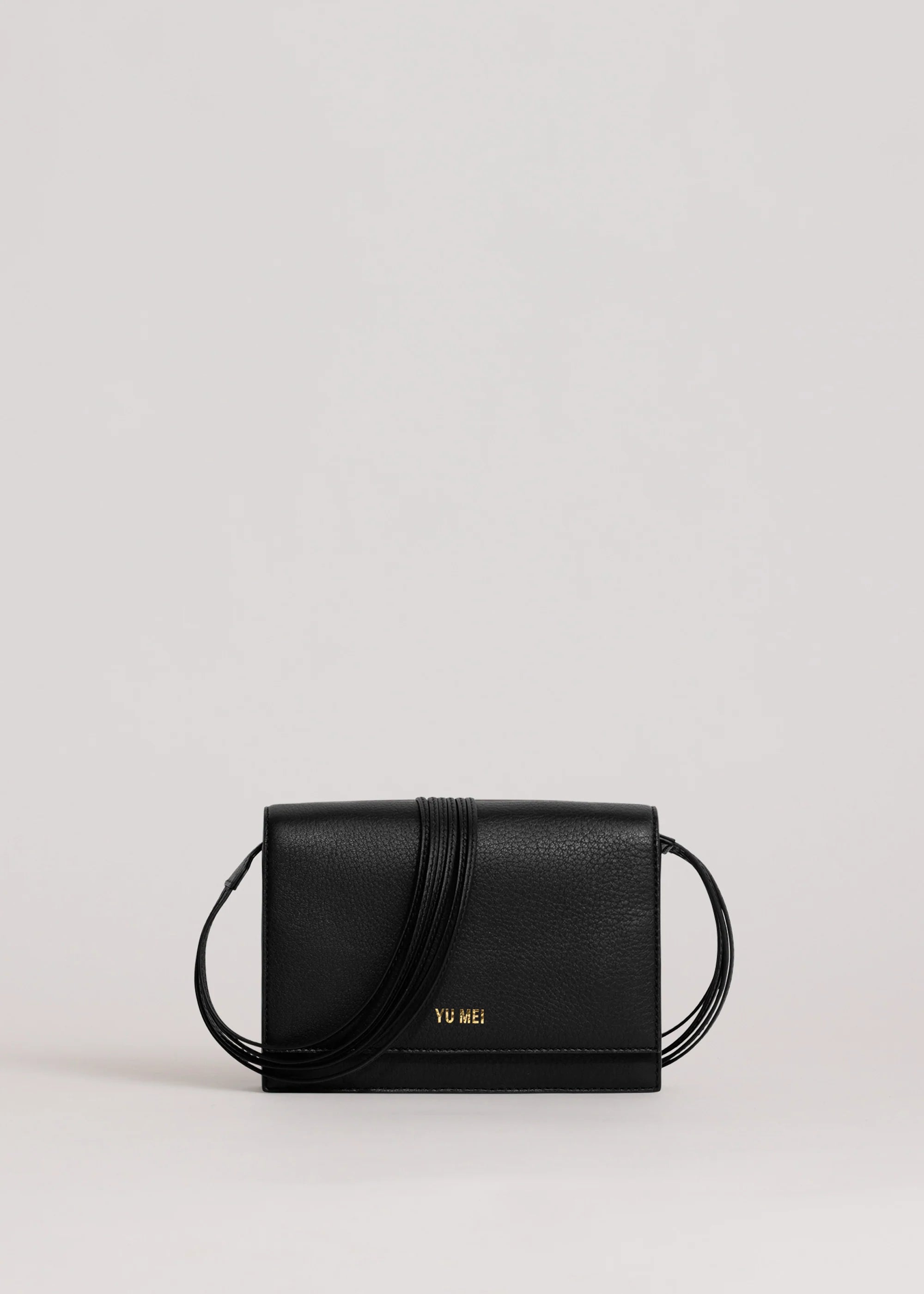 Yu Mei - Suki Multi-Strap Clutch - Black Deer Nappa
