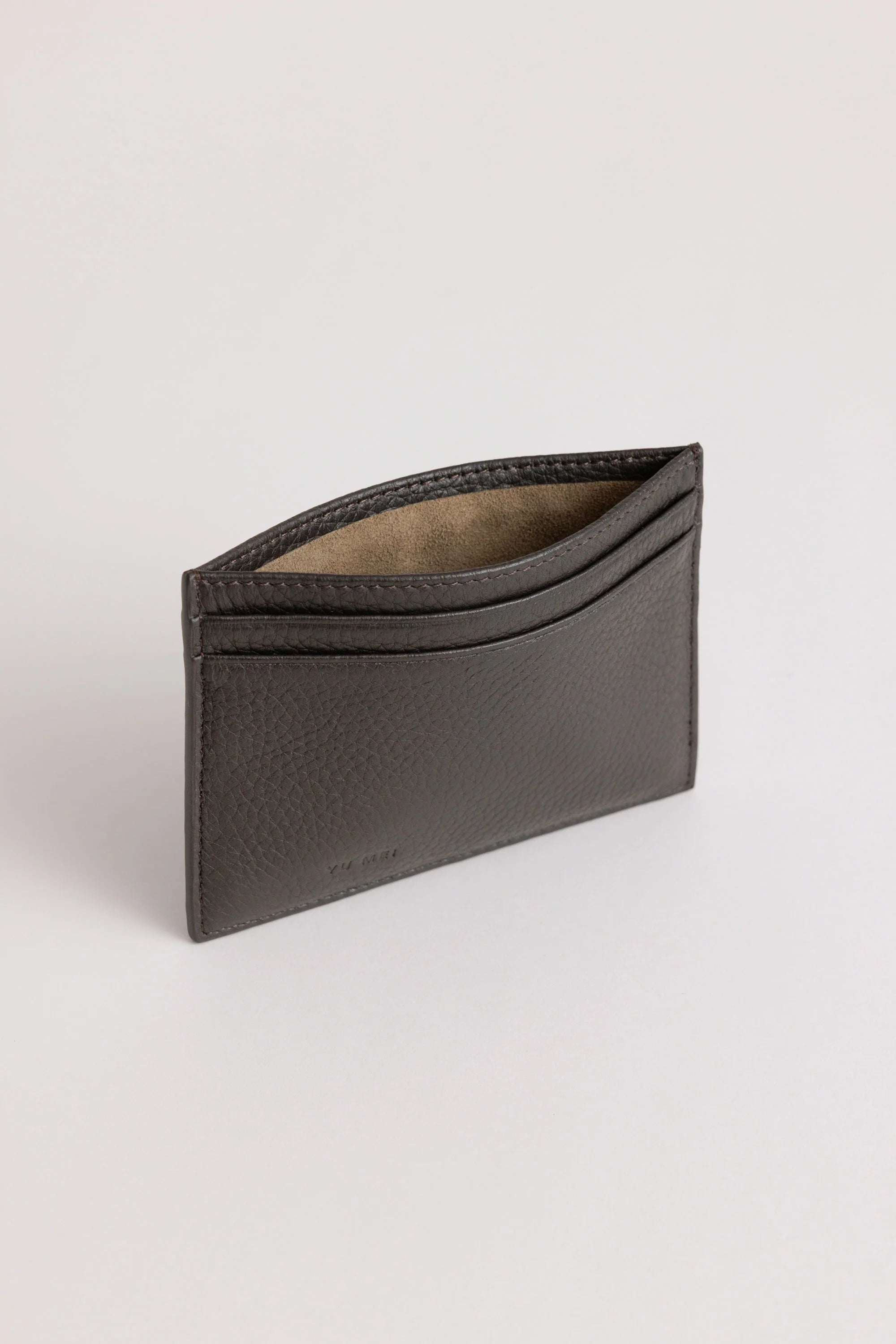 Yu Mei - Youhan Cardholder - Black Olive Deer Nappa