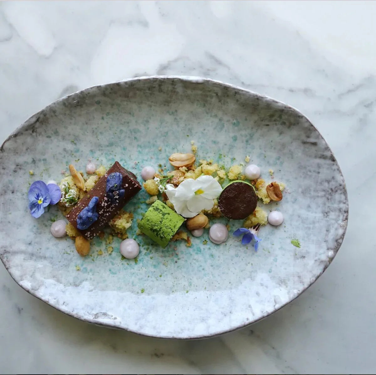 NAIBU - AQUA SPLASH EXTRA LARGE OVAL PLATE