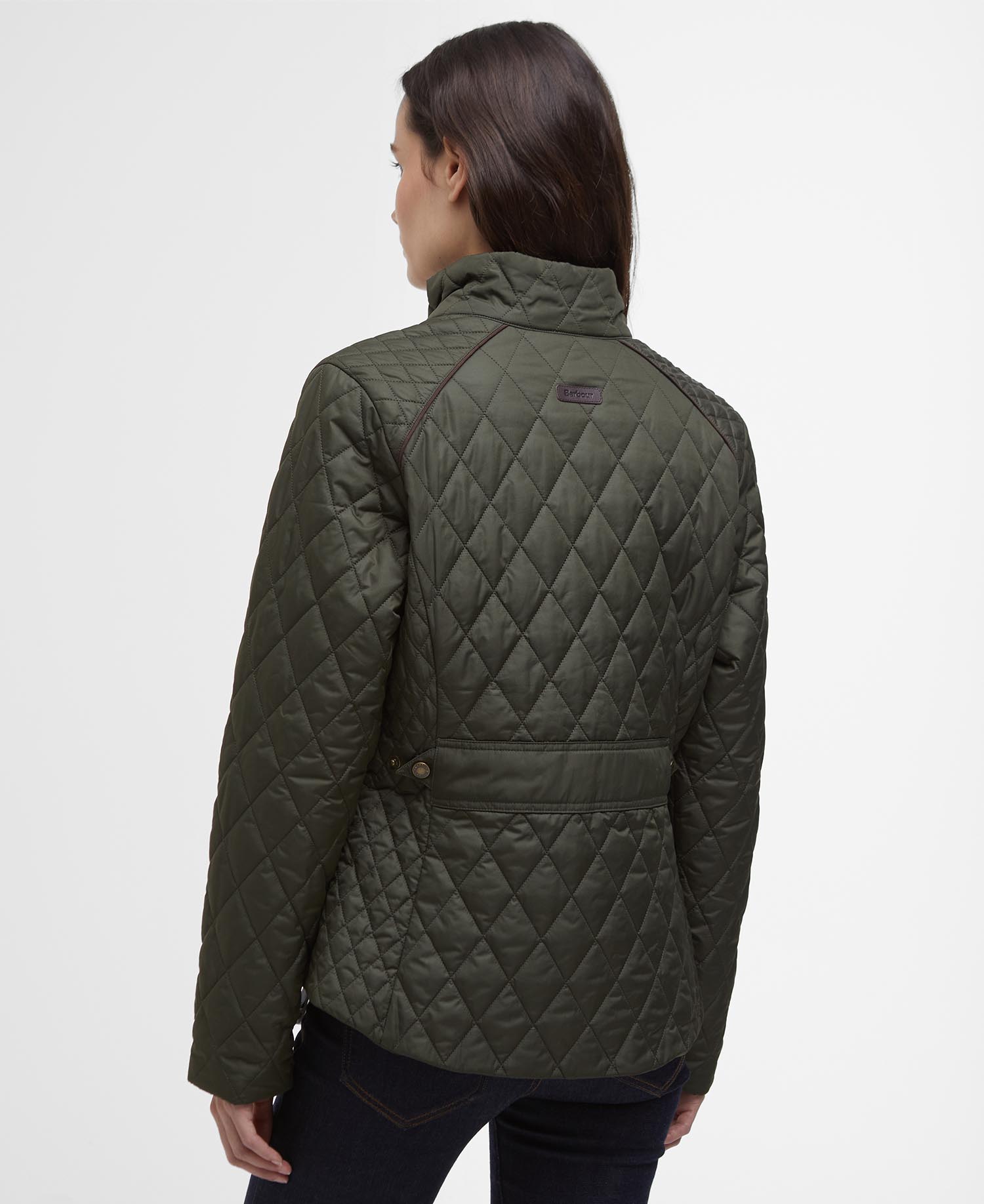 Barbour - Crawford Cavalry Quilted Jacket - Olive/Ancient Tartan