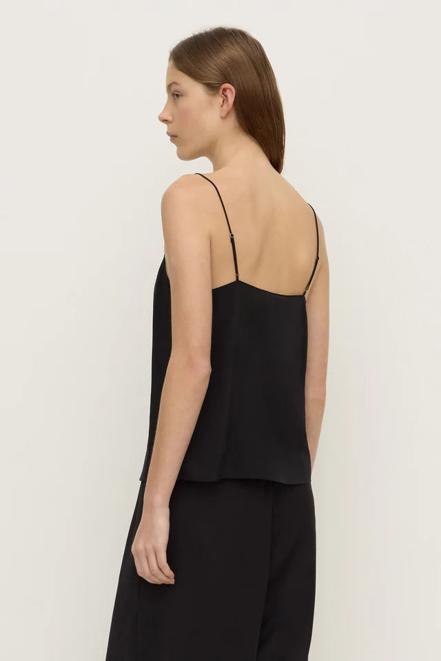 ASSEMBLY LABEL - AIME SILK TANK - BLACK