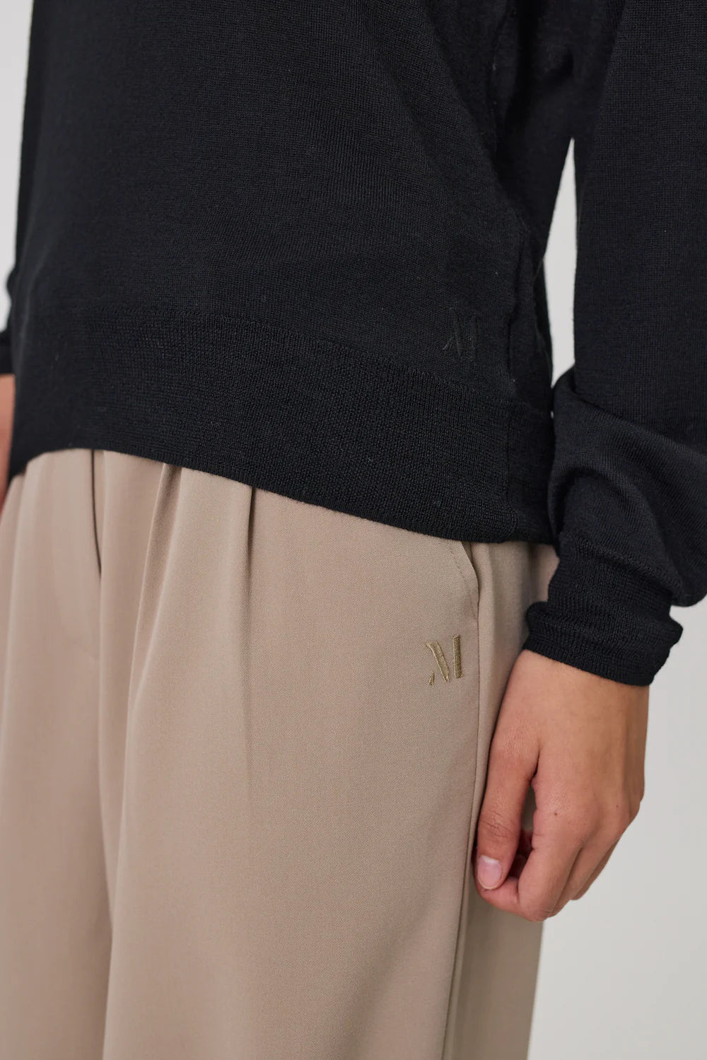 Marlow - Alto Merino Crew - Black