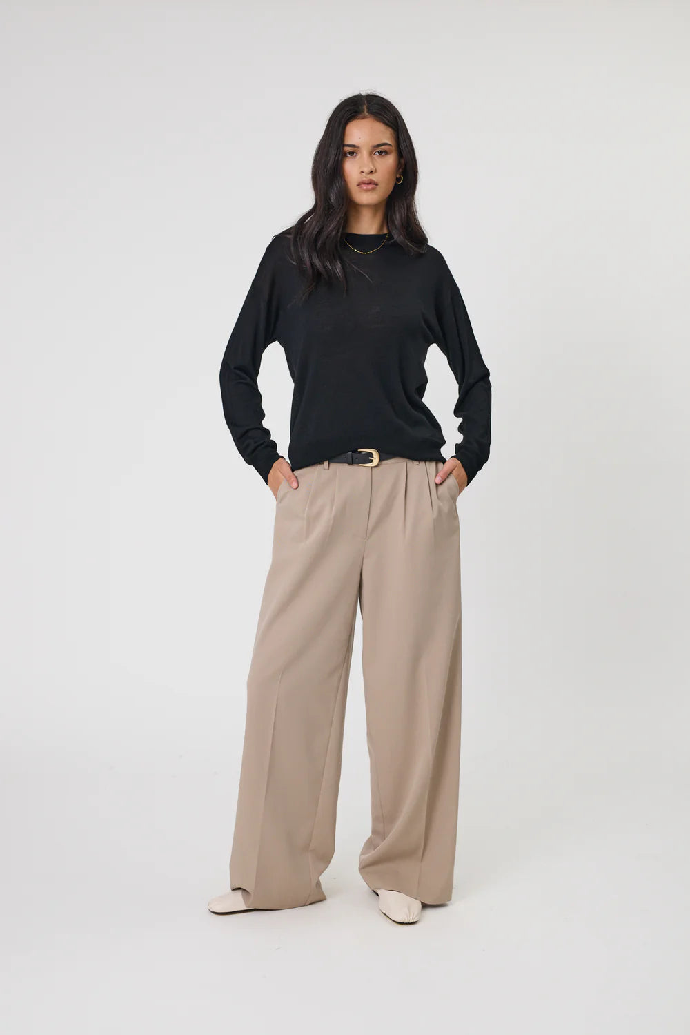 Marlow - Alto Merino Crew - Black