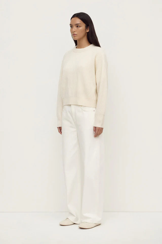 Assembly Label - Amerie Cashmere Knit Jumper - White