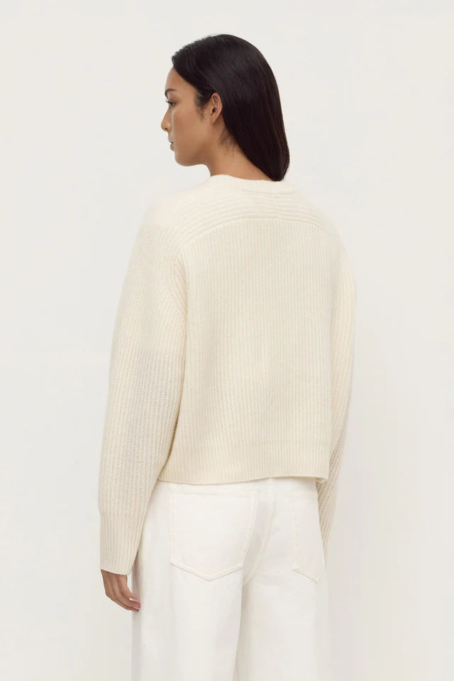 Assembly Label - Amerie Cashmere Knit Jumper - White