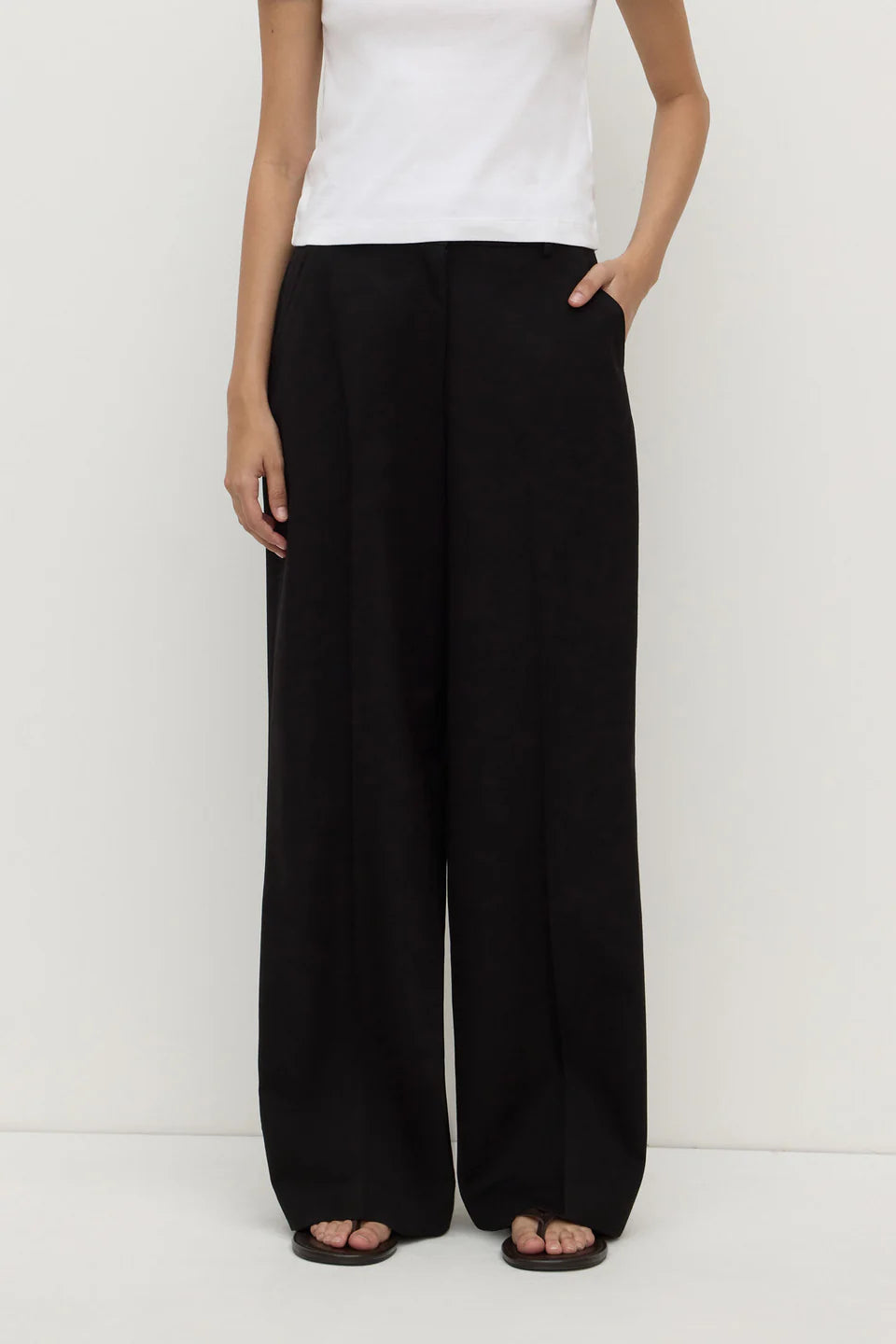 Assembly Label - Anika Wool Pant - Black
