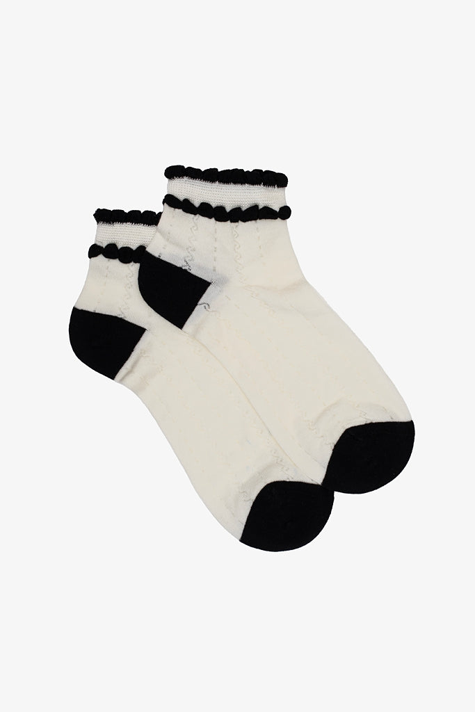 Antler - Tuxedo Frill Sock