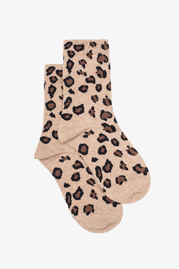 Antler - Leopard Print Sock