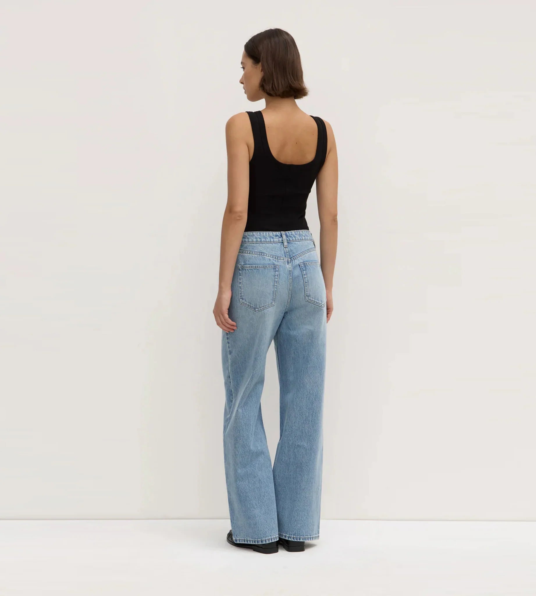 Assembly Label - Womens Relaxed Jean - Indigo Blue
