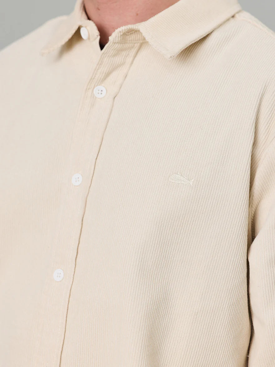 Just Another Fisherman - Boxy Ripple Shirt - Bone