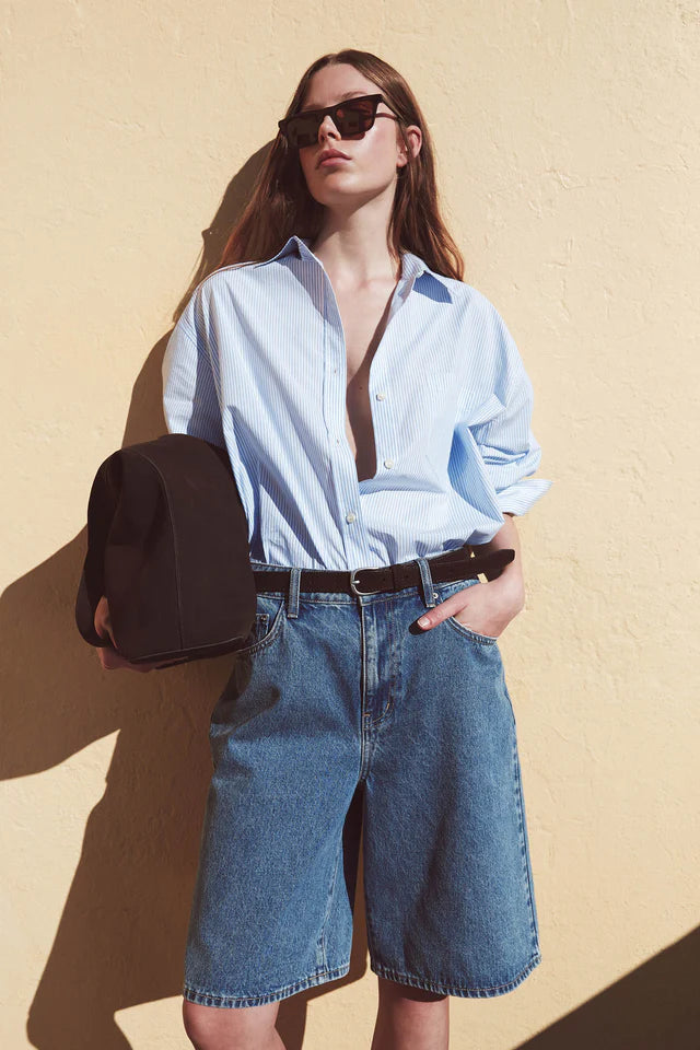 Assembly Label - Bermuda Denim Short - Dark Stone