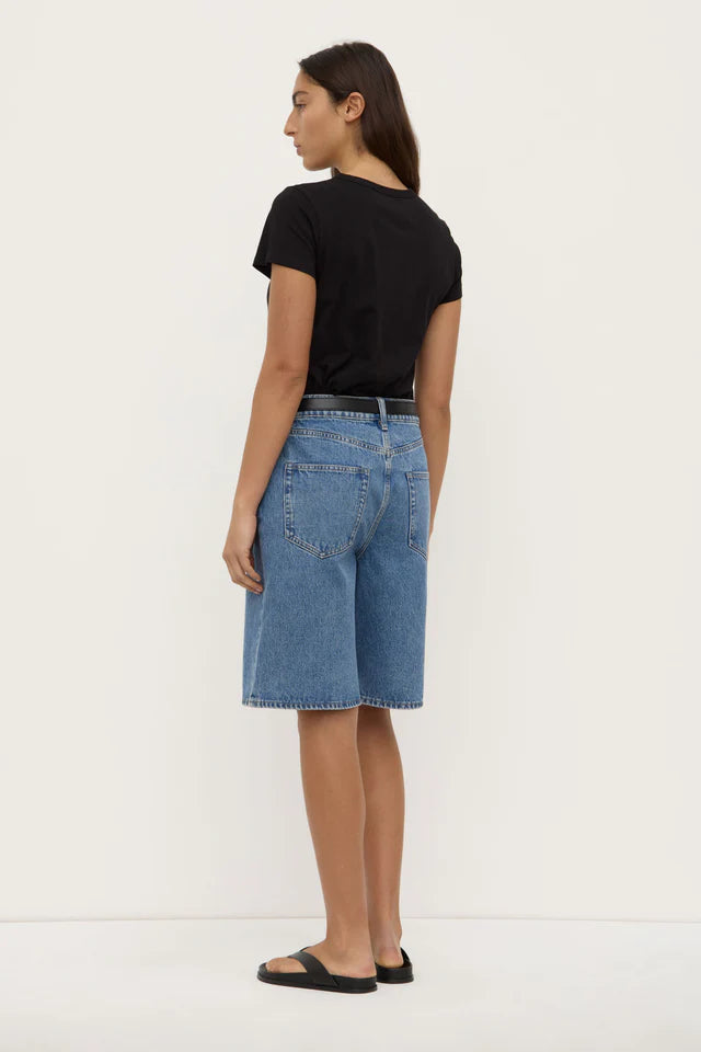 Assembly Label - Bermuda Denim Short - Dark Stone
