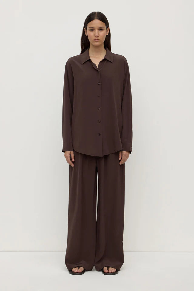 Assembly Label - Betty Silk Pant - Ganache