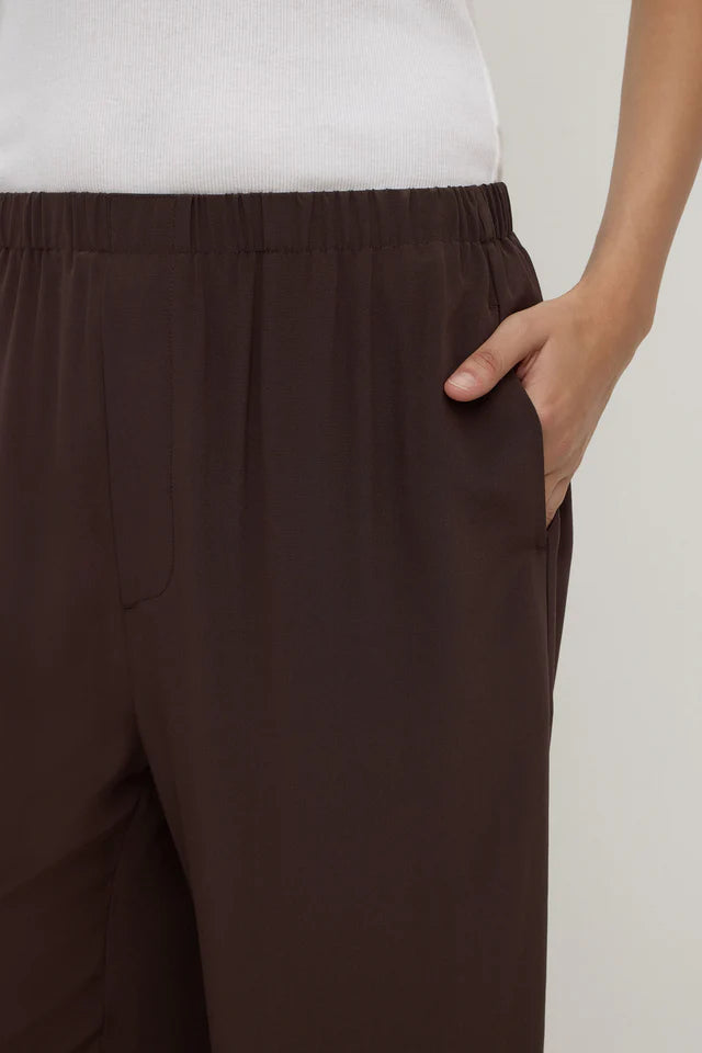 Assembly Label - Betty Silk Pant - Ganache