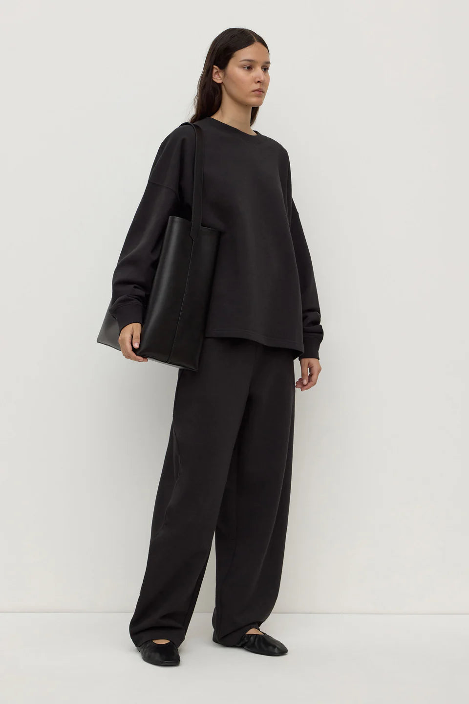 Assembly Label - Brushed Cotton Lounge Pant - Black