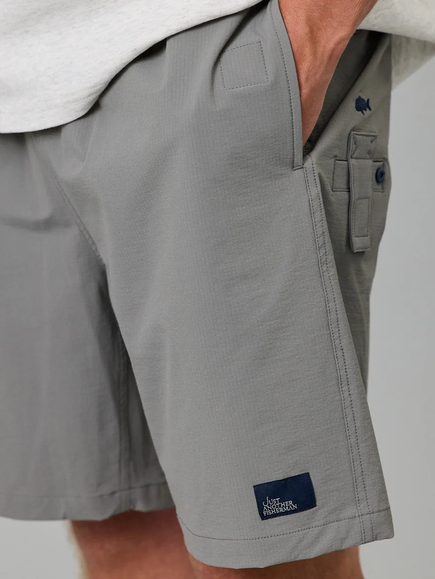 JUST ANOTHER FISHERMAN - CREWMAN SHORTS 2.0 - STEEL GREY