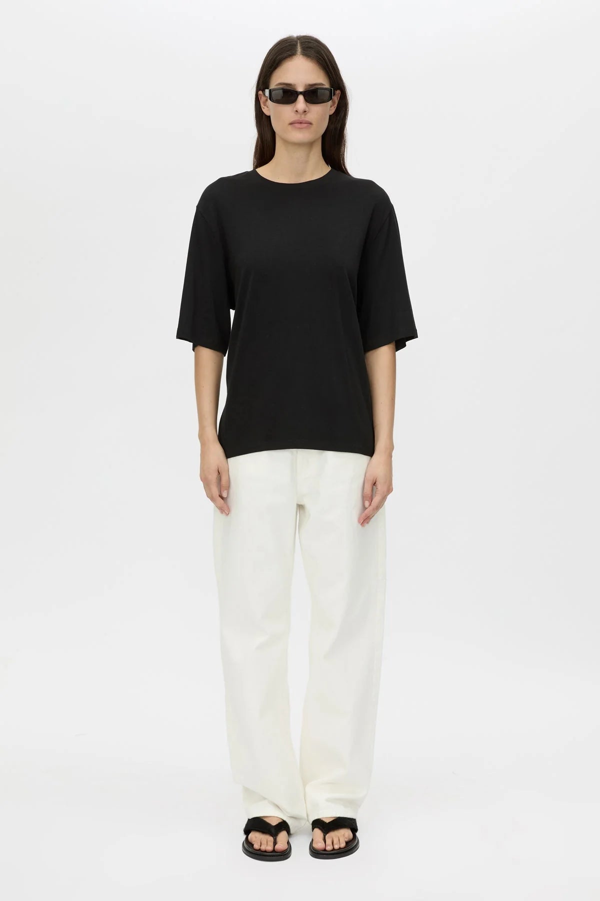 Camilla and Marc - Felton Drapped Back Tee - Black