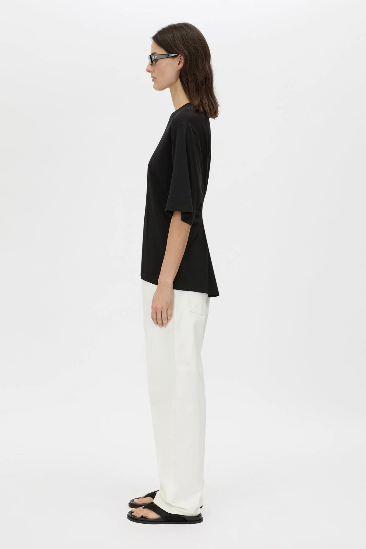 Camilla and Marc - Felton Drapped Back Tee - Black