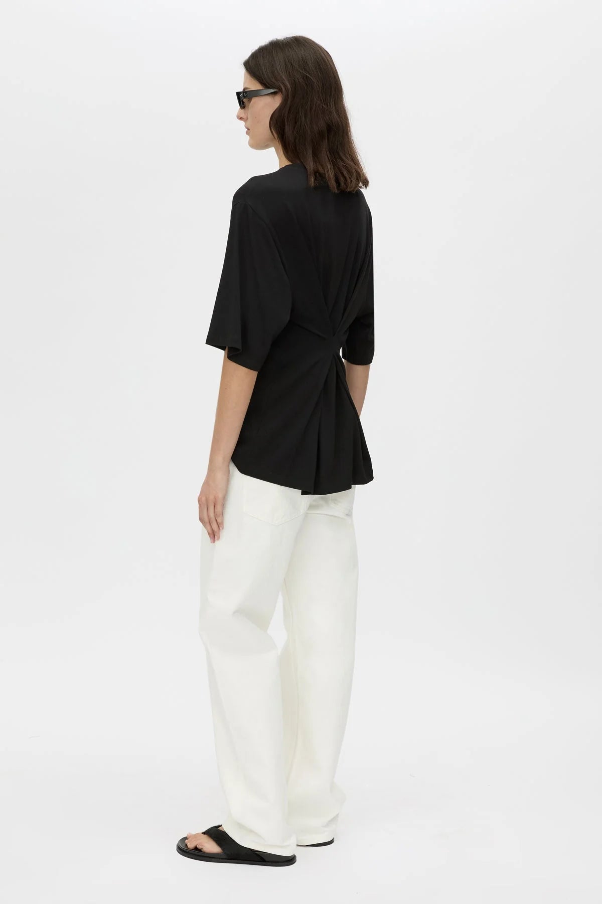 Camilla and Marc - Felton Drapped Back Tee - Black