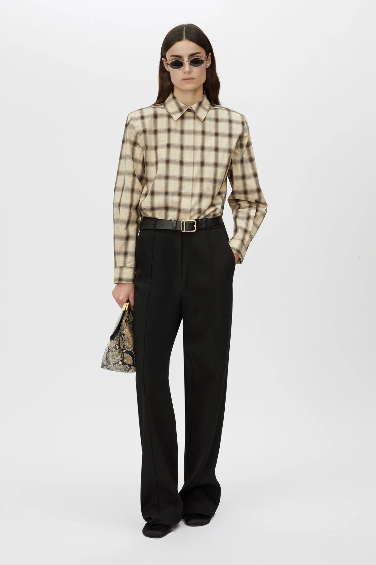 Camilla and Marc - Pasphae Check Shirt - Ivory Check