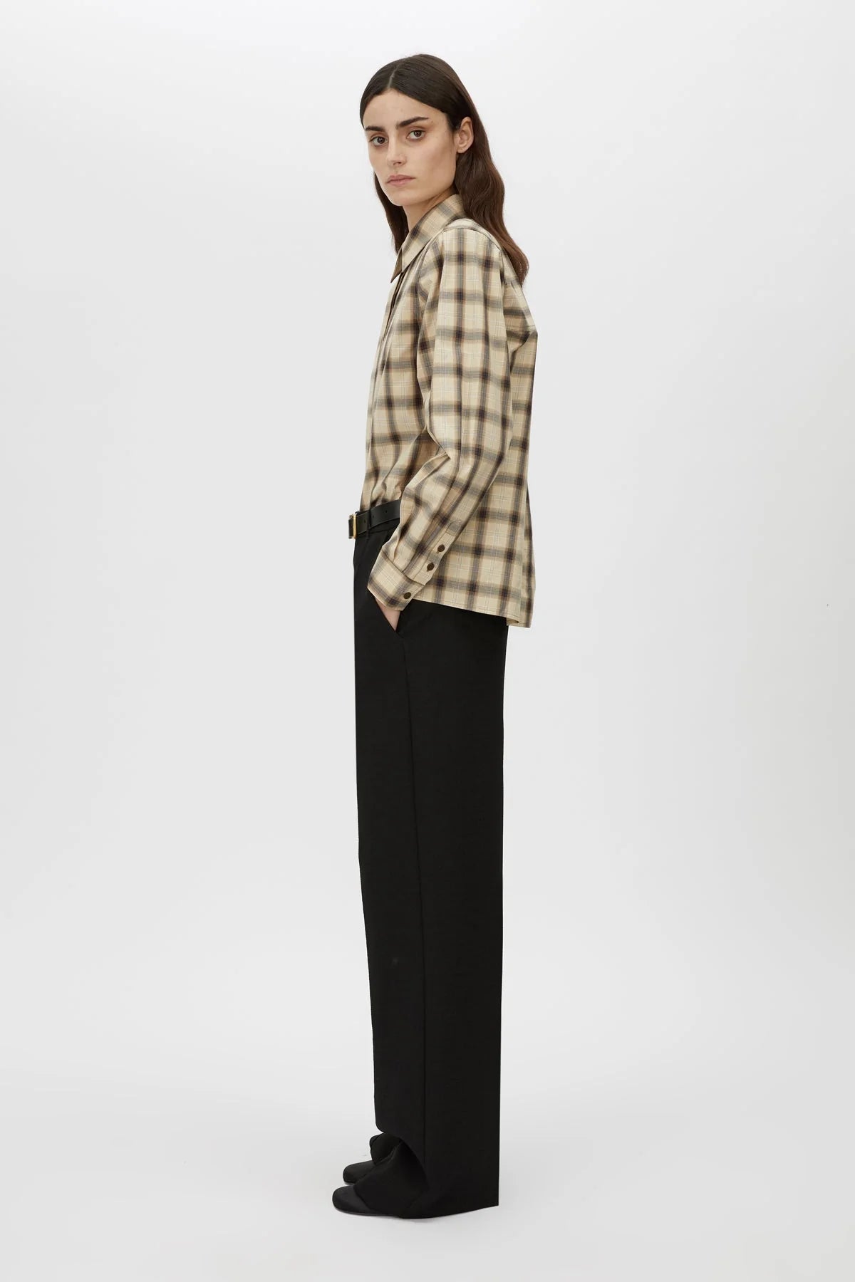 Camilla and Marc - Pasphae Check Shirt - Ivory Check