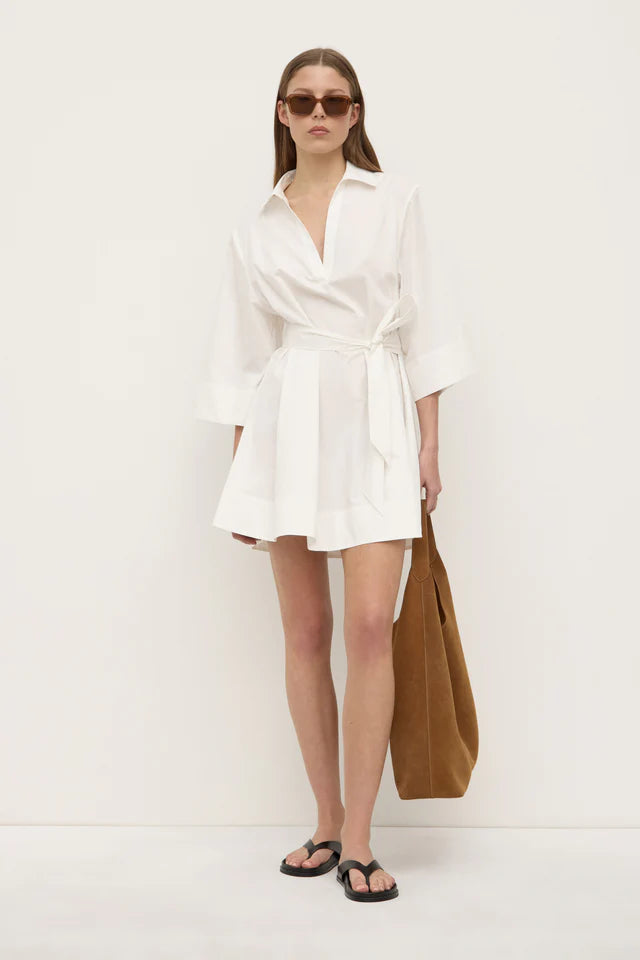 Assembly Label - Claire Mini Shirt Dress - White