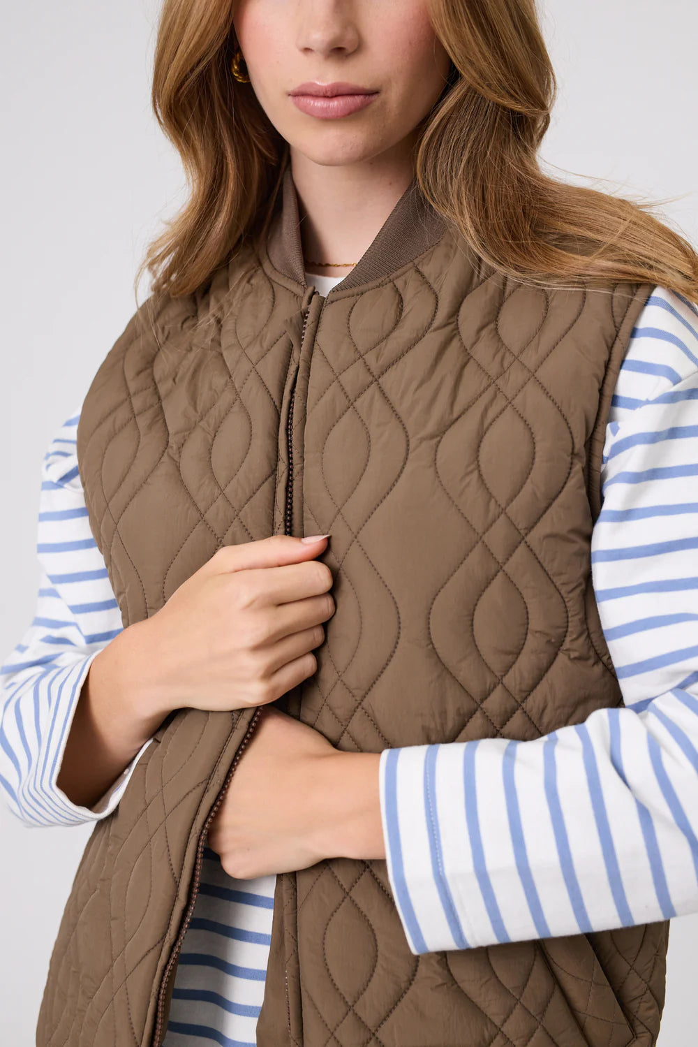 Marlow - Colorado Quilted Vest - Mocha