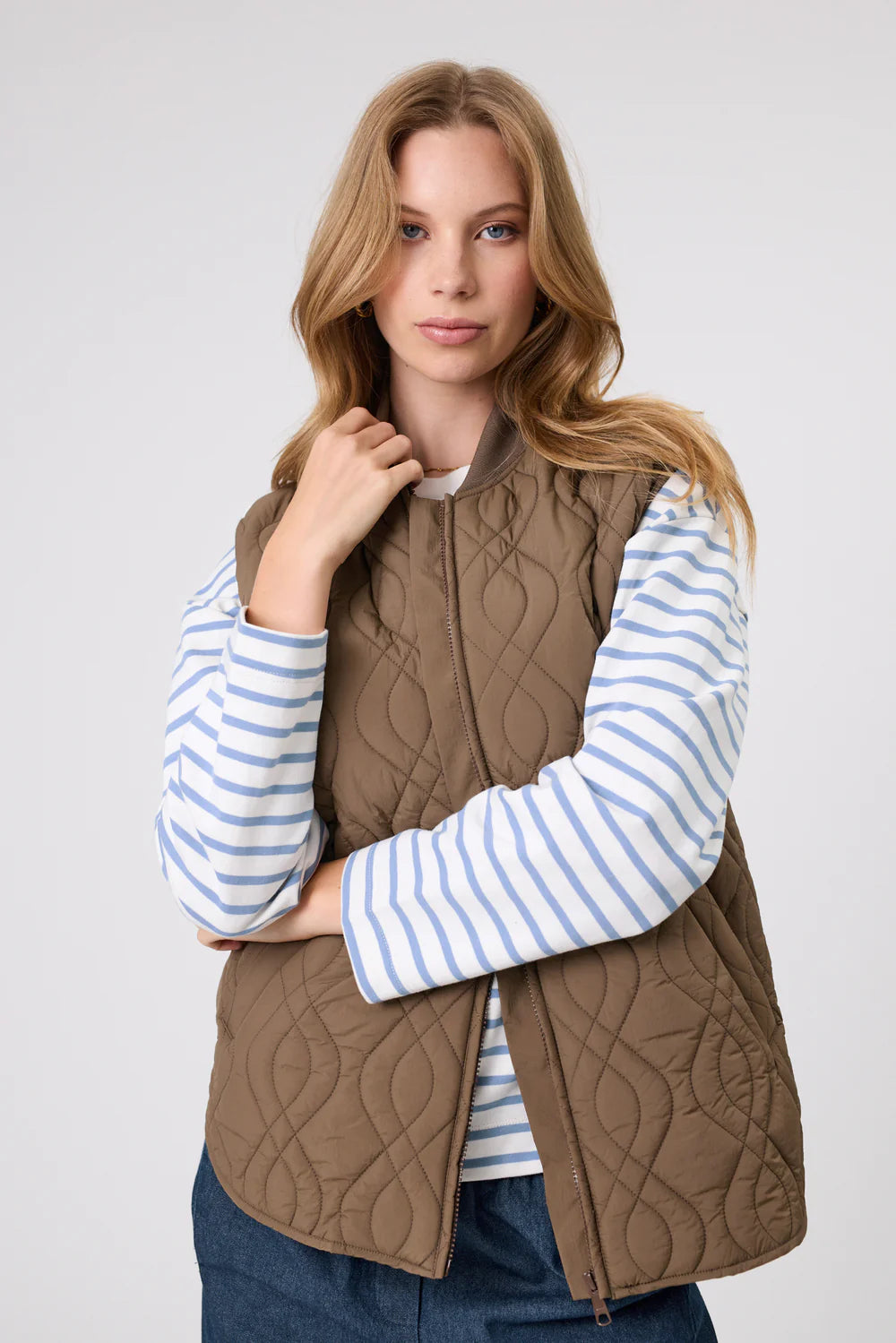 Marlow - Colorado Quilted Vest - Mocha