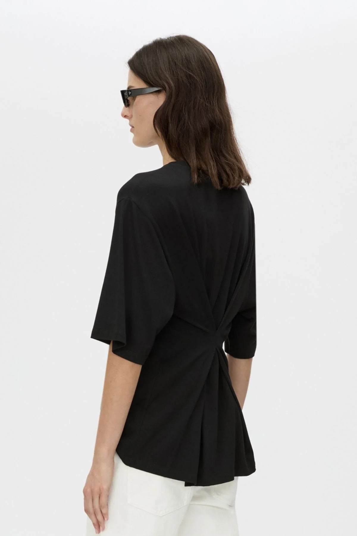 Camilla and Marc - Felton Drapped Back Tee - Black