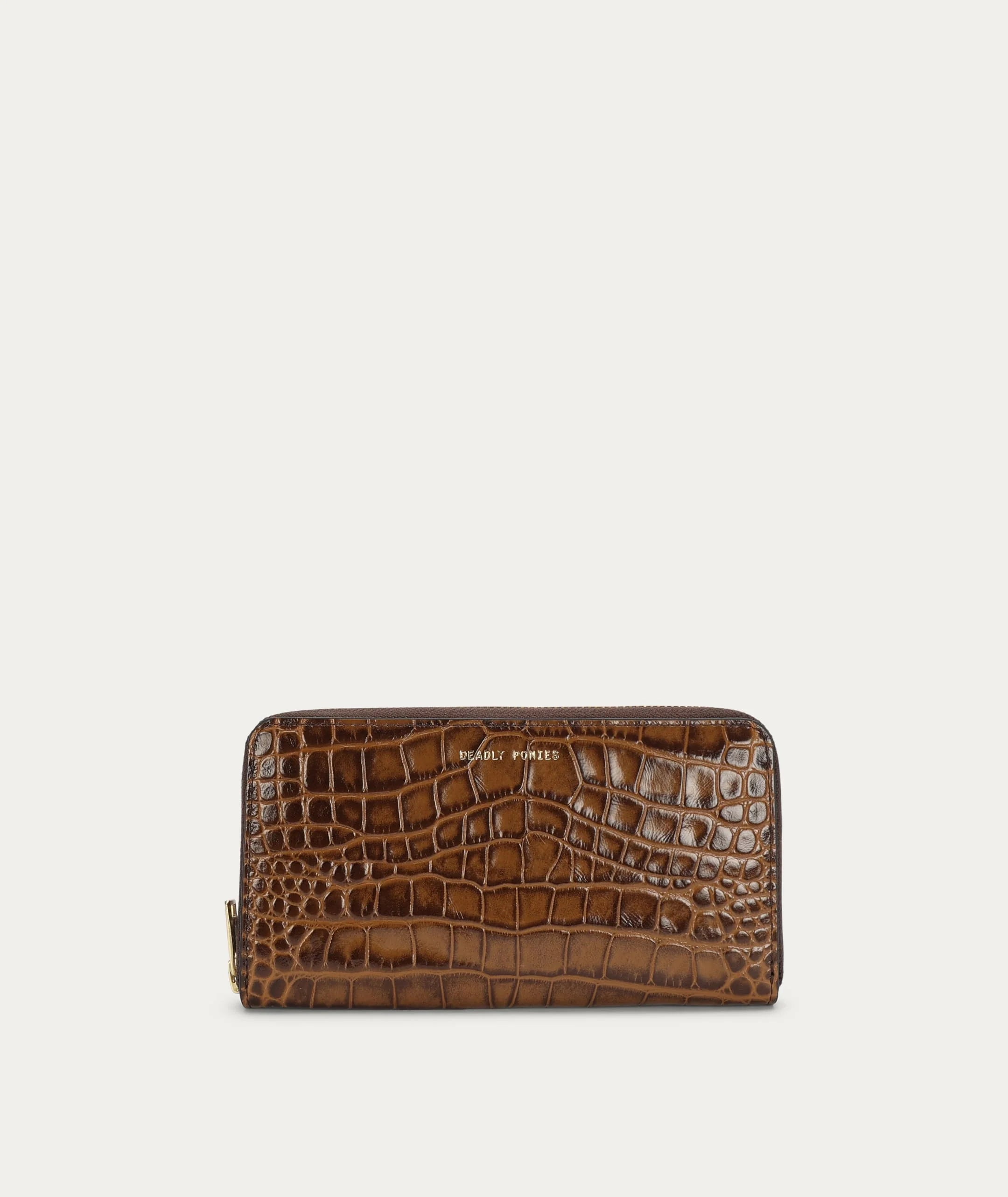 Deadly Ponies - Maxi Wallet - Toffee Croc
