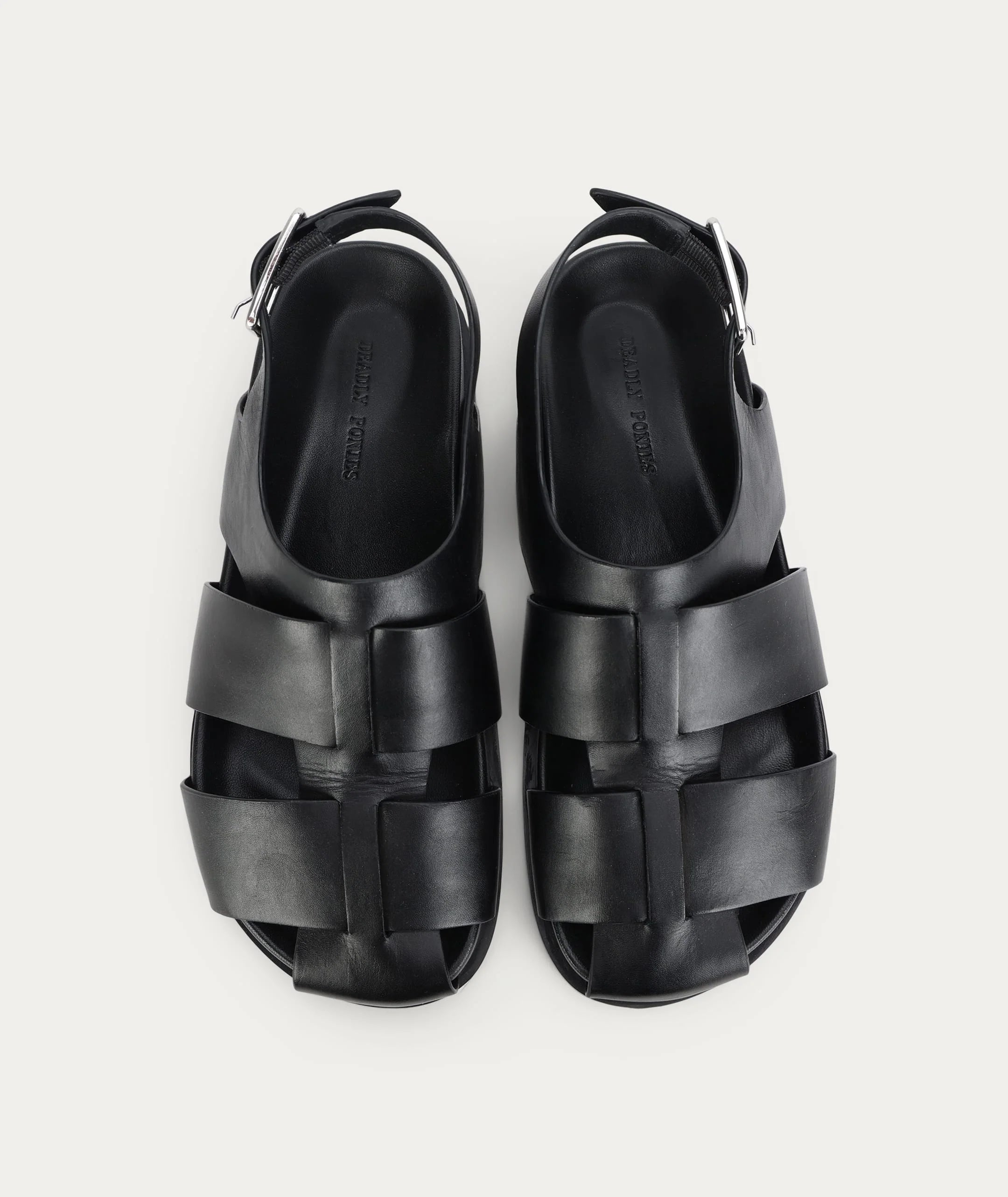 Deadly Ponies - Triton Sandal - Black