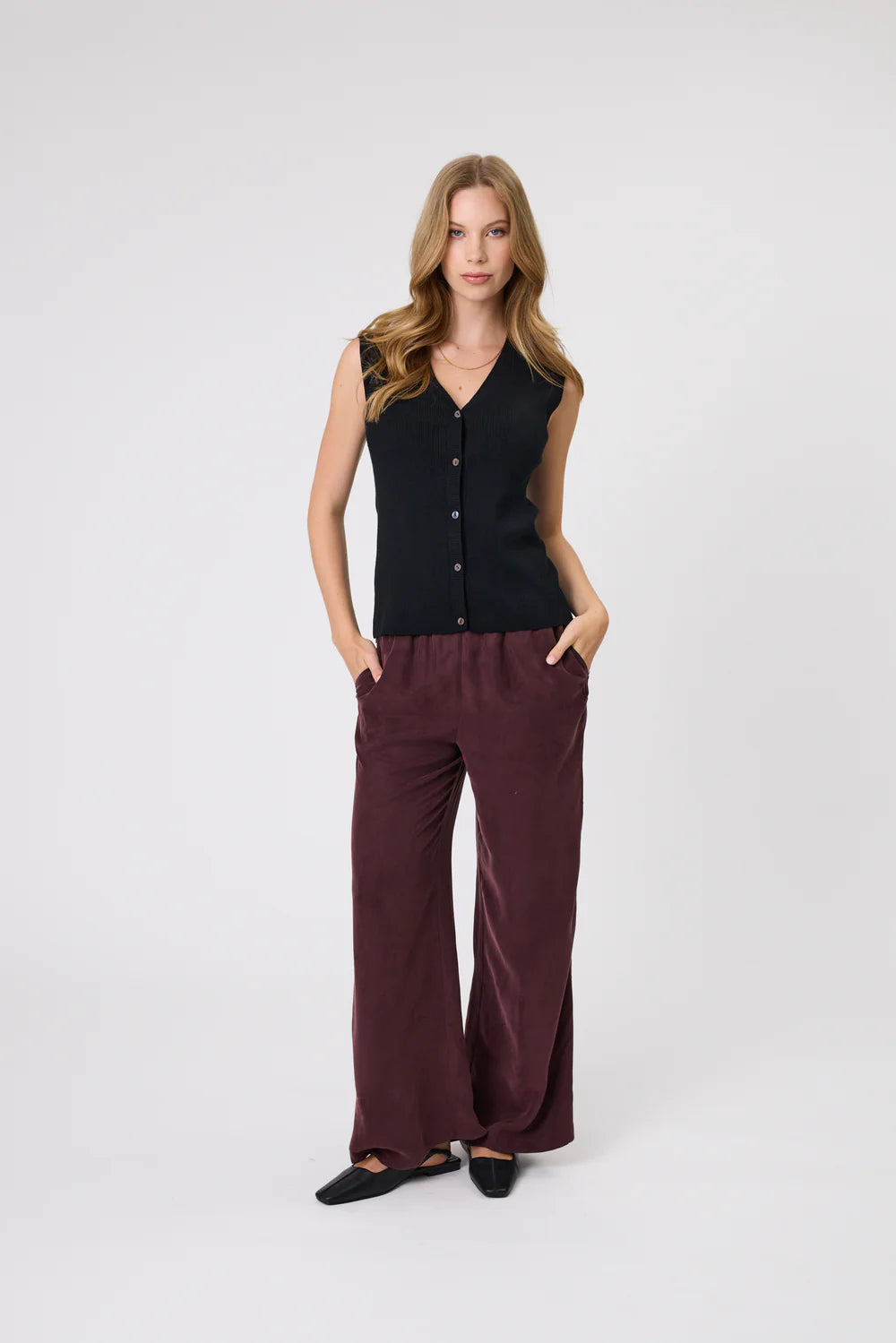 Marlow - Encore Knit Vest - Black