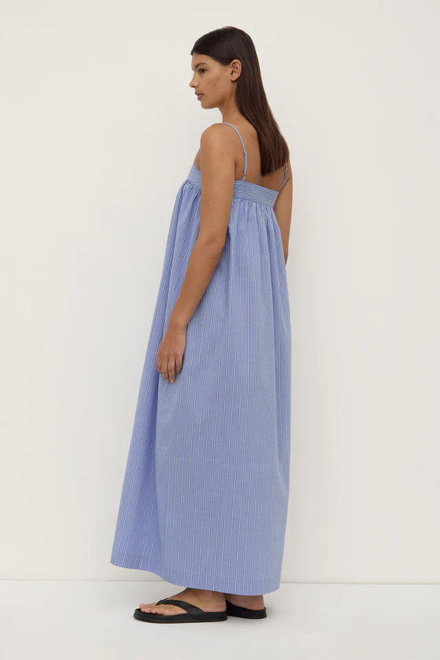 Assembly Label - Erina Stripe Maxi Dress - Blue/White Stripe