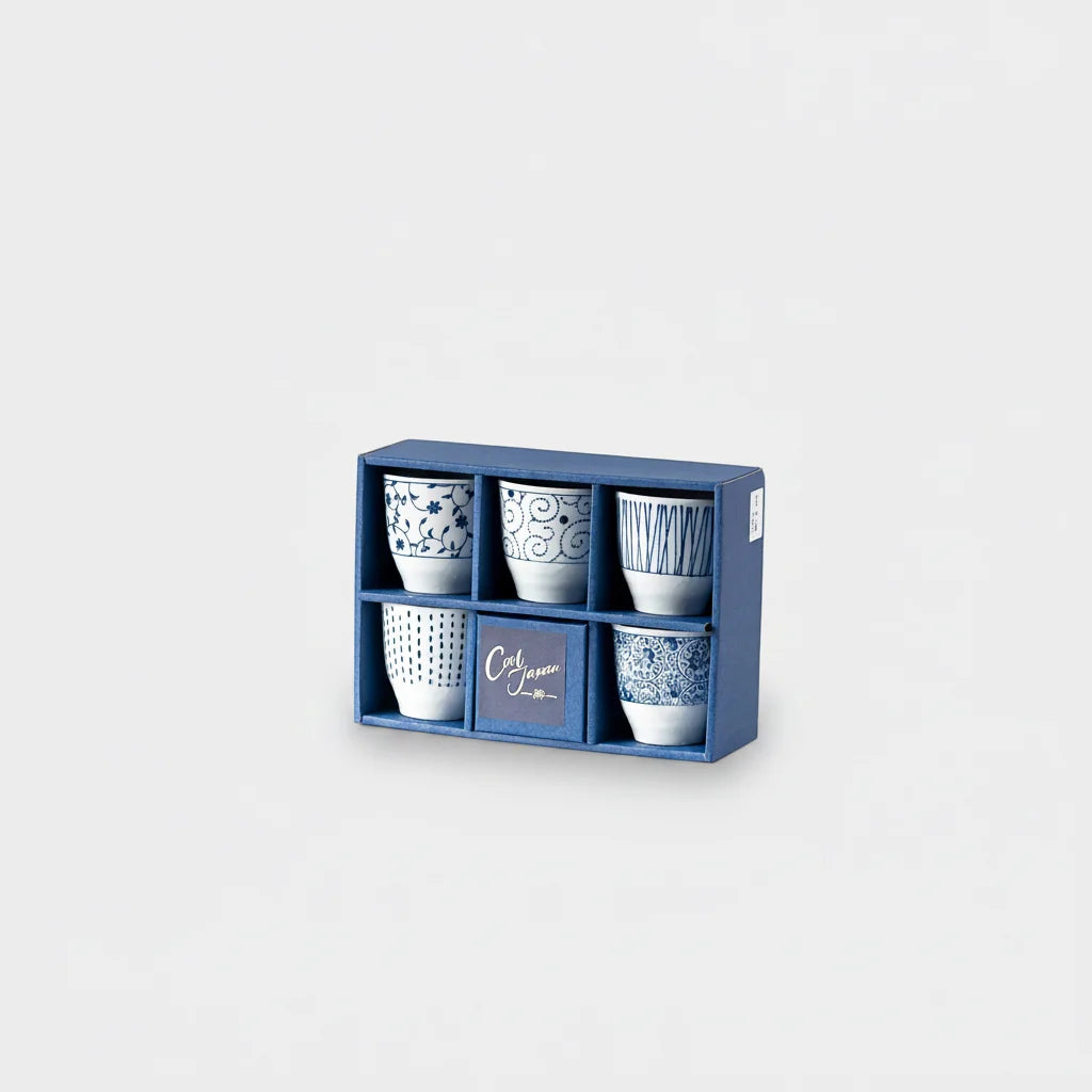 Naibu - Indigo & White Cup Set