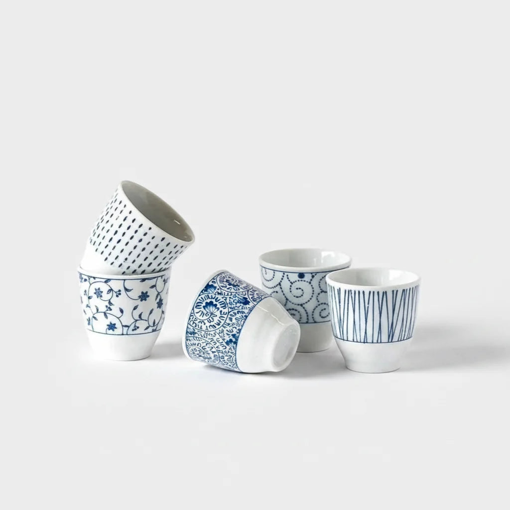 Naibu - Indigo & White Cup Set