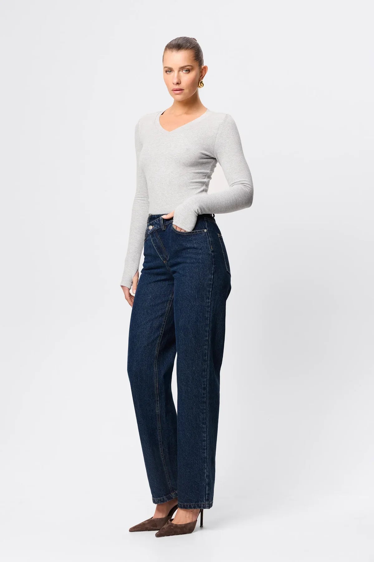 Mossman - Sedona Top - Grey Marle