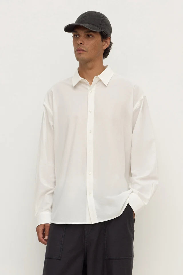 Assembly Label - Franco Long Sleeve Shirt - White