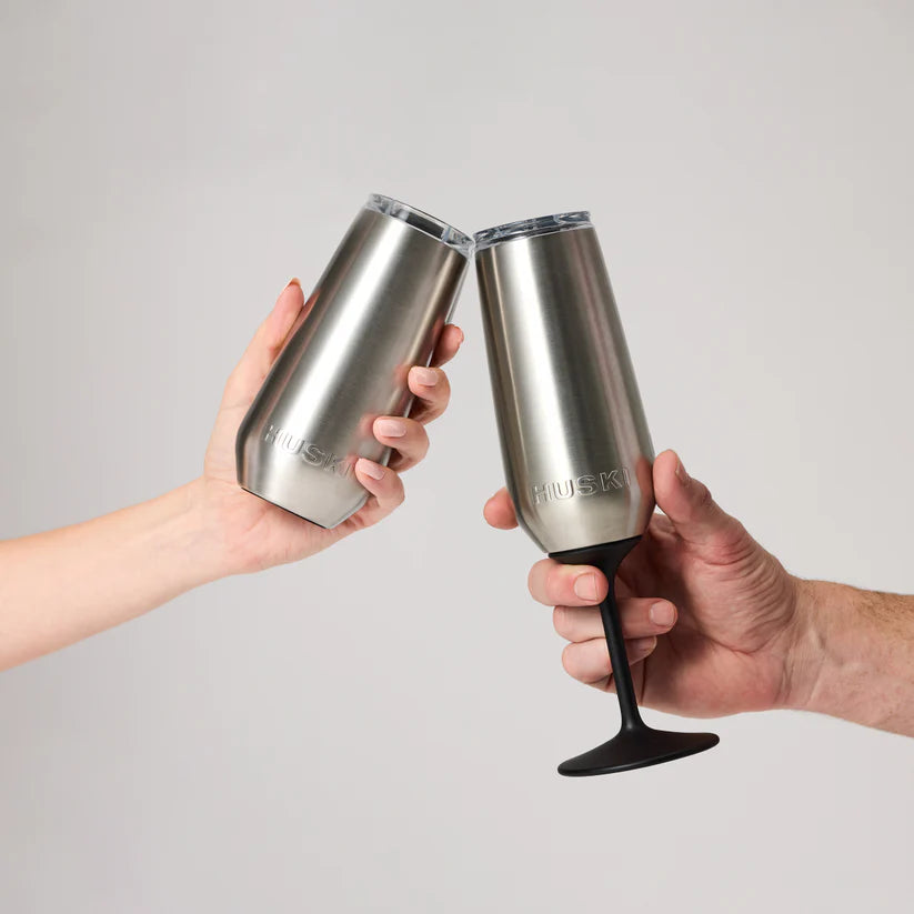 Huski - Champagne Flute - Brushed Stainless