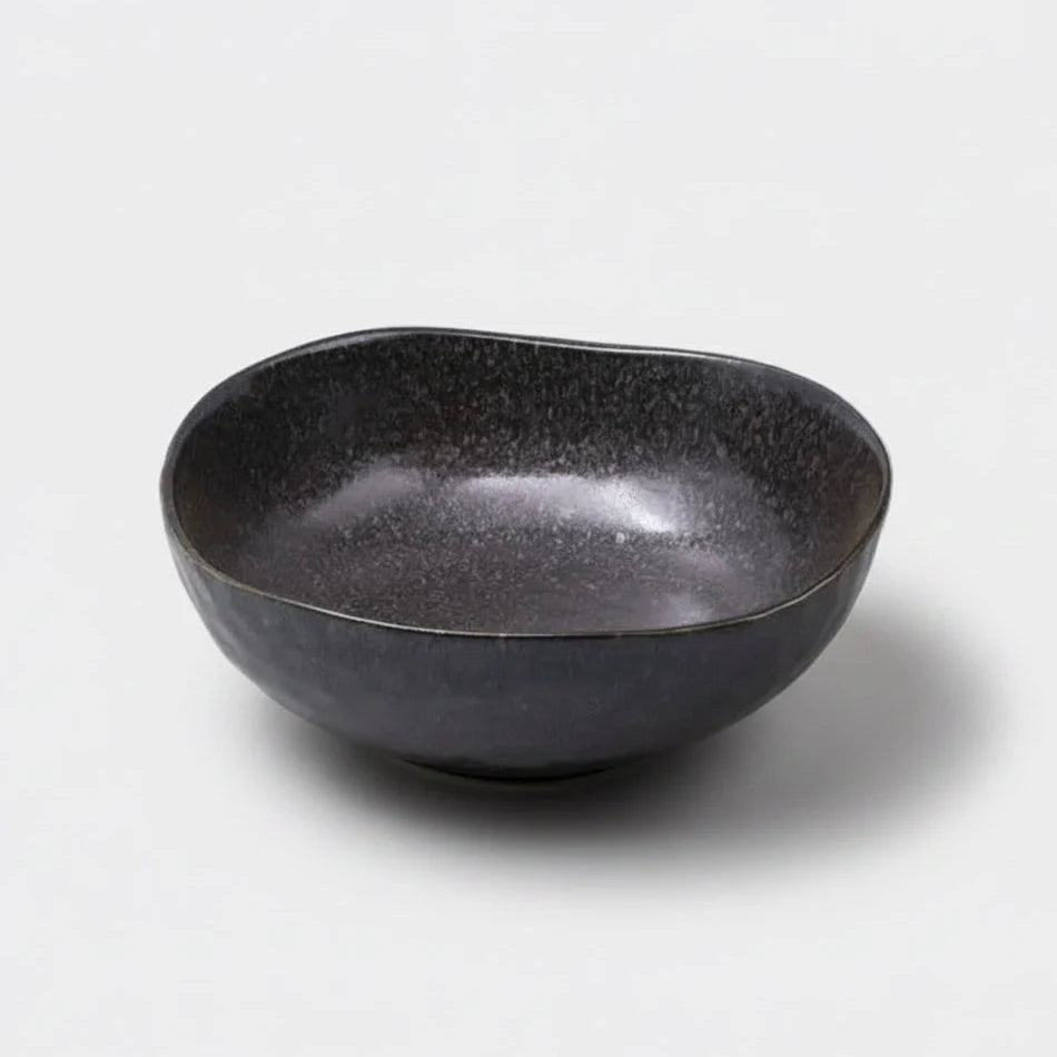 NAIBU - MATTE BLACK LARGE UNEVEN BOWL