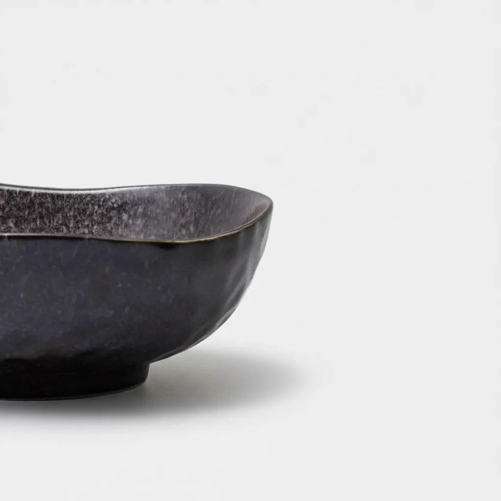 NAIBU - MATTE BLACK LARGE UNEVEN BOWL