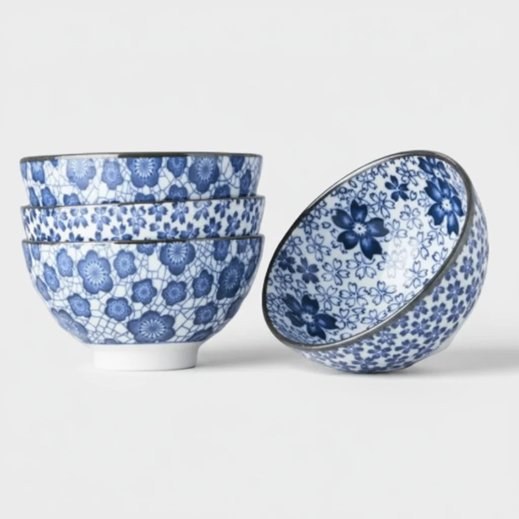 Naibu - Blue Plum Bowl Set