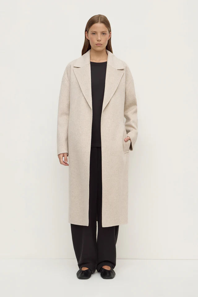 Assembly Label - Ivy Wool Coat - Oat Marle