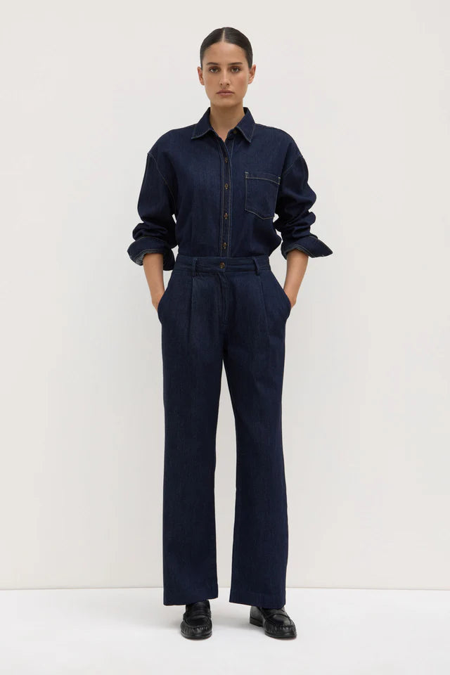 Assembley Label - Kiera Recycled Denim Pleat Front Pant